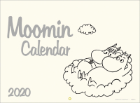 学研カレンダー２０２０『ムーミン壁掛けカレンダー　モノトーン』