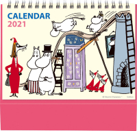 学研カレンダー２０２１『ムーミンの絵が飛び出すポップアップ式卓上カレンダー』