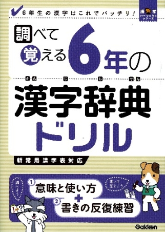 漢字パーフェクトシリーズ『調べて覚える ６年の漢字辞典ドリル