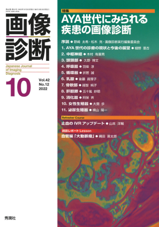 画像診断『画像診断２０２２年１０月号 Ｖｏｌ．４２ Ｎｏ．１２ 